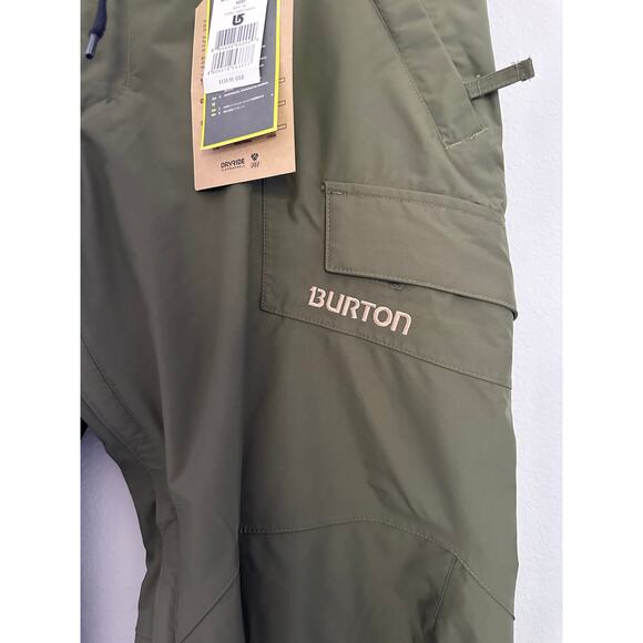 Burton TWC Tracker Green Snowboarding Pants size XL - missing button - Picture 3 of 15